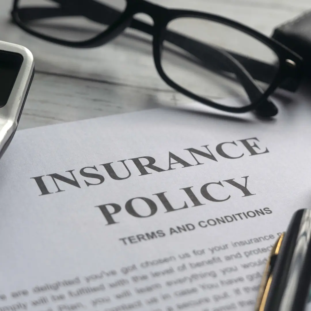 Insurance polict terms and conditions document