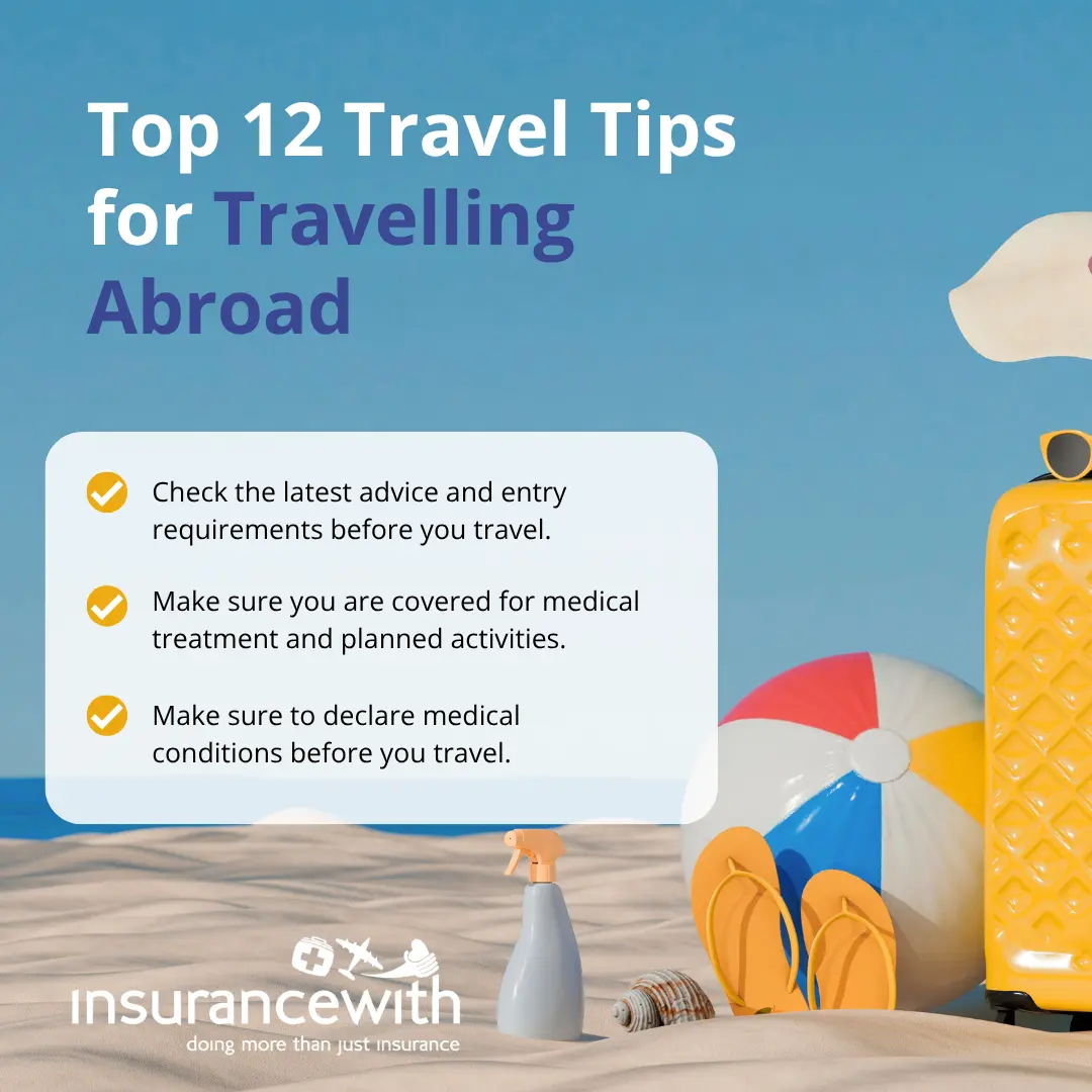 IW - Top 12 Travel Tips for Travelling Abroad blog - featured image