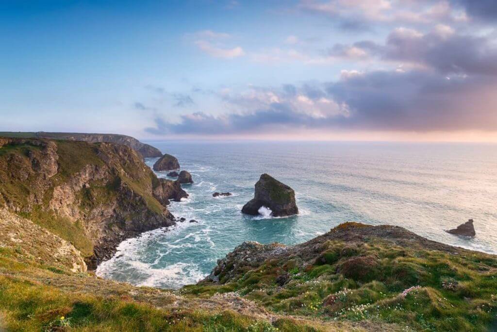 Cliffs overlooking the sea